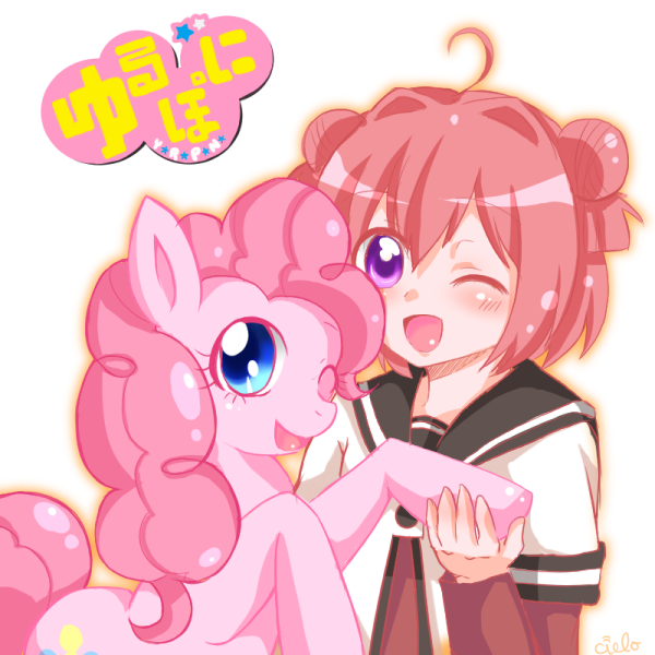 akaza akari and pinkie pie (yuruyuri and 2 more) drawn by charmyamber