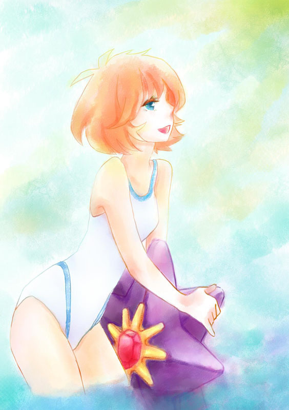 misty and starmie (pokemon and 1 more) drawn by jue_jue