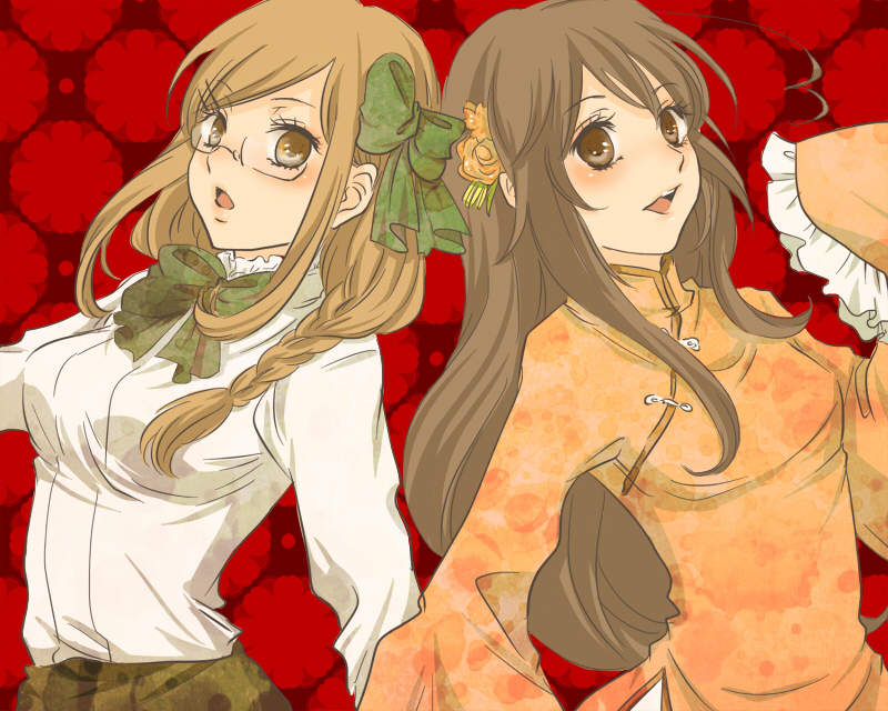 taiwan and monaco (axis powers hetalia) drawn by higemojyajya