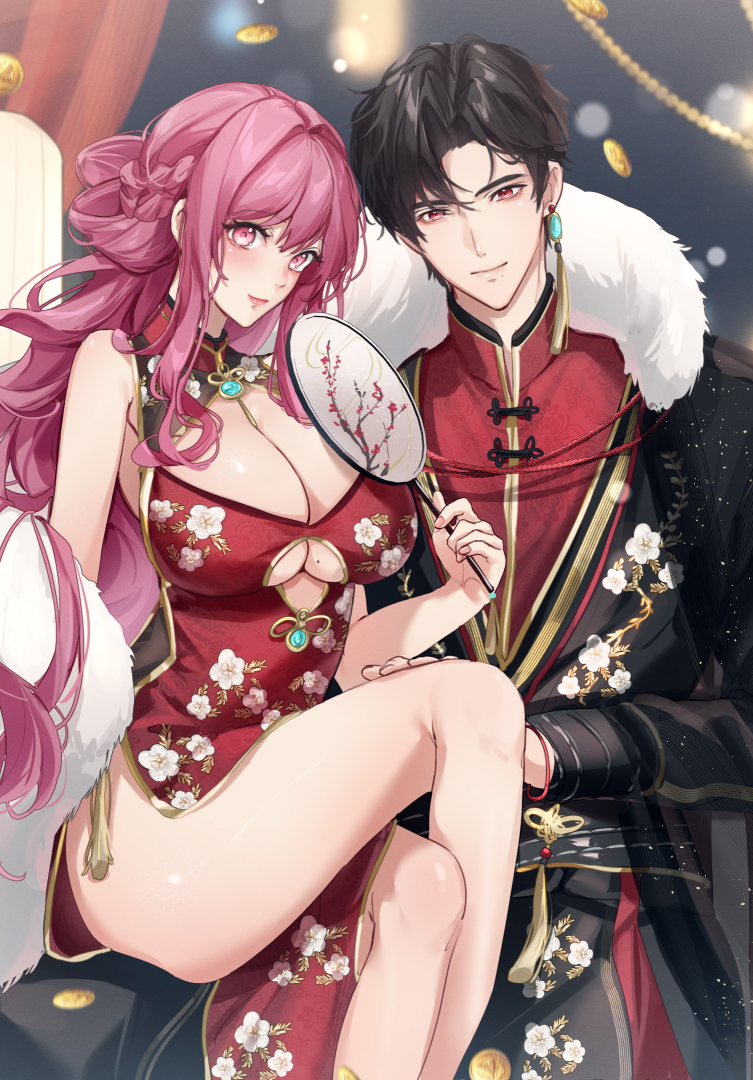 shiren and yoonha (koi ni tsuite 0.1-paasento) drawn by cain_art811