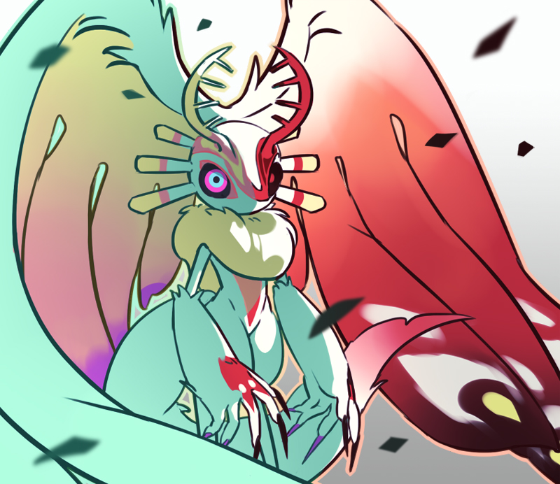 fecto elfilis and chaos elfilis (kirby and 1 more) drawn by 0olqplo0
