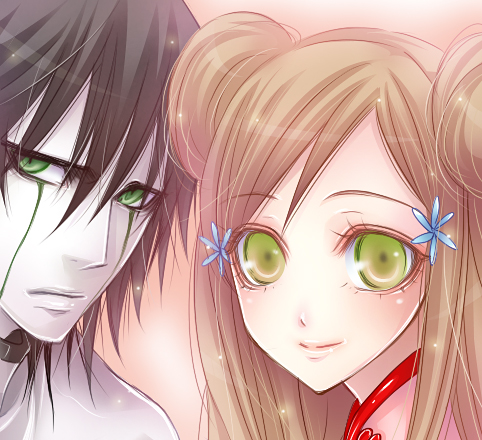 inoue orihime and ulquiorra cifer (bleach) drawn by ojou_(mei_guanxi)