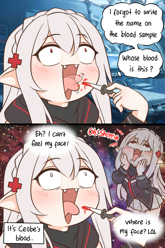 warfarin (arknights) drawn by guin_guin