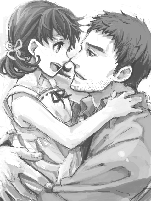 doujima nanako and doujima ryoutarou (persona and 1 more) drawn by ito_(tegaki)