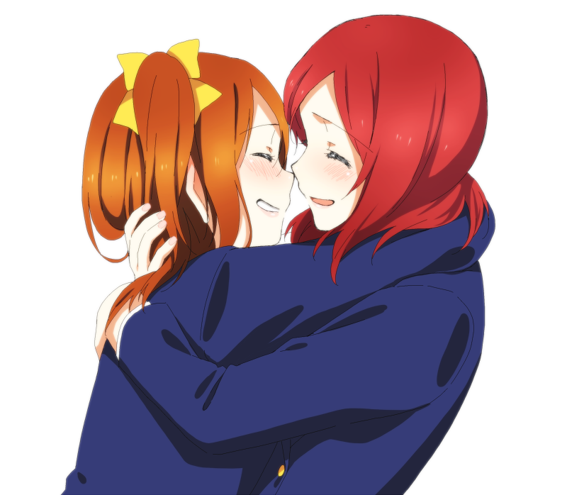 nishikino maki and kosaka honoka (love live! and 1 more) drawn by inuzuka_bouru