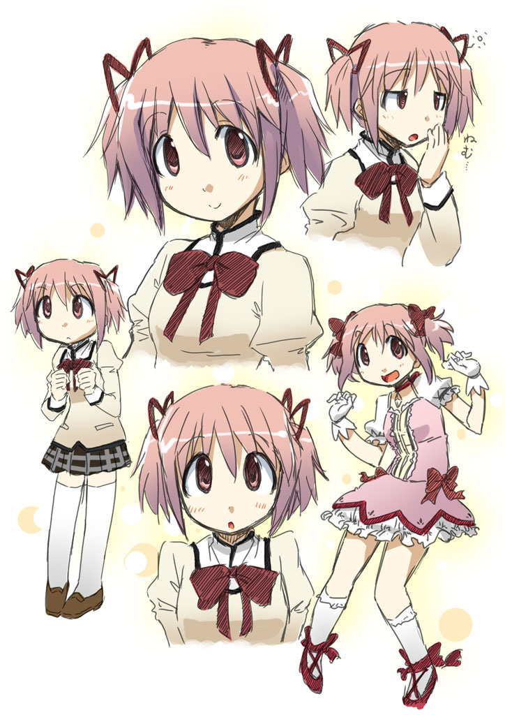 kaname madoka (mahou shoujo madoka magica) drawn by nagumo_(nagumon)