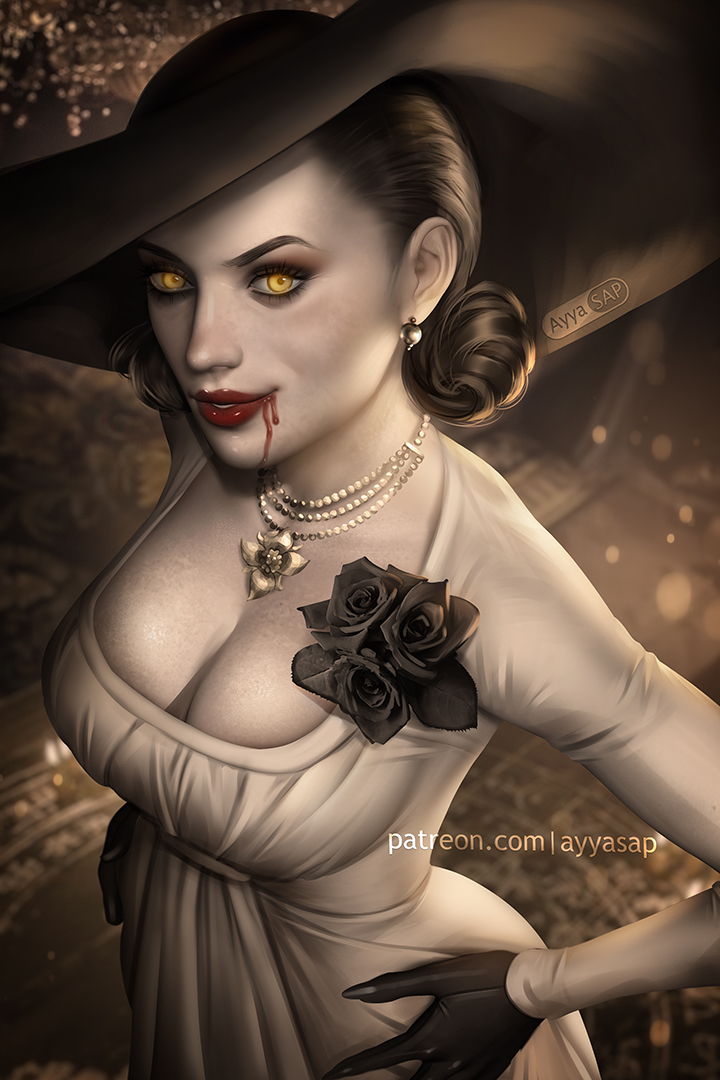 alcina dimitrescu (resident evil and 1 more) drawn by ayya_sap