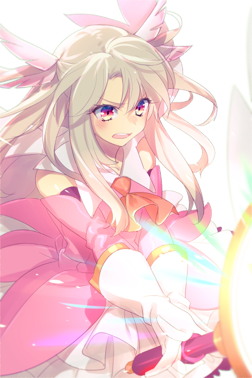 illyasviel von einzbern, prisma illya, and magical ruby (fate and 1 more) drawn by echo_(circa)