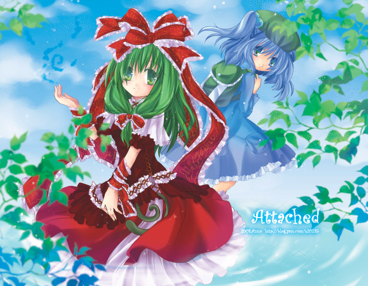 kawashiro nitori and kagiyama hina (touhou) drawn by anna_(small_night)