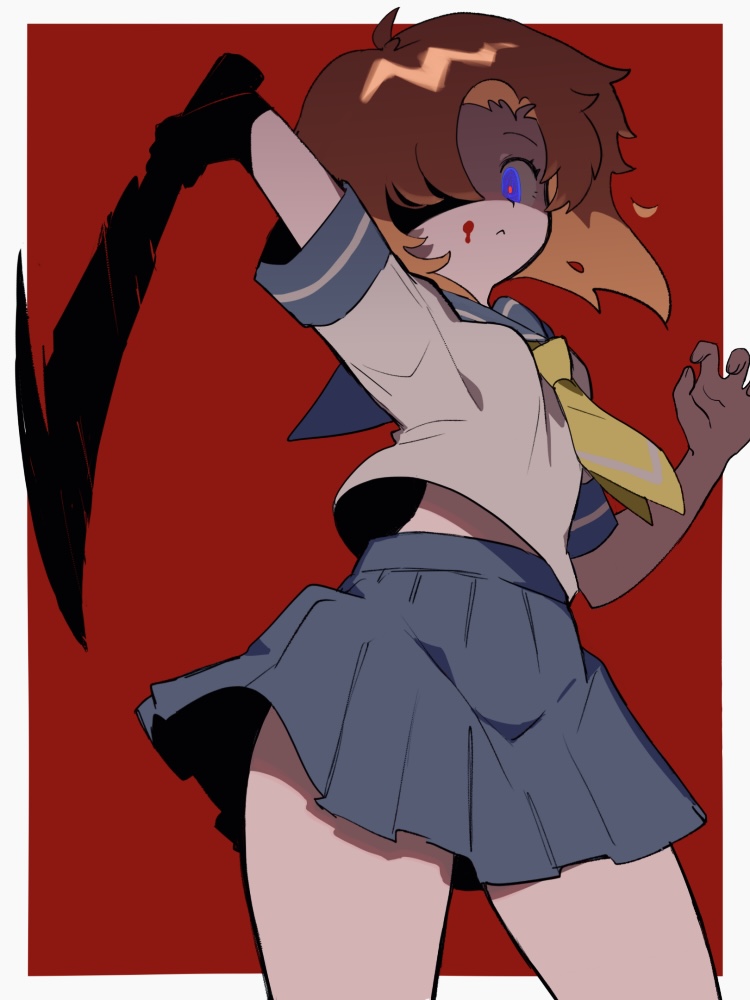 ryuuguu rena (higurashi no naku koro ni) drawn by a_(poipiku_325815)