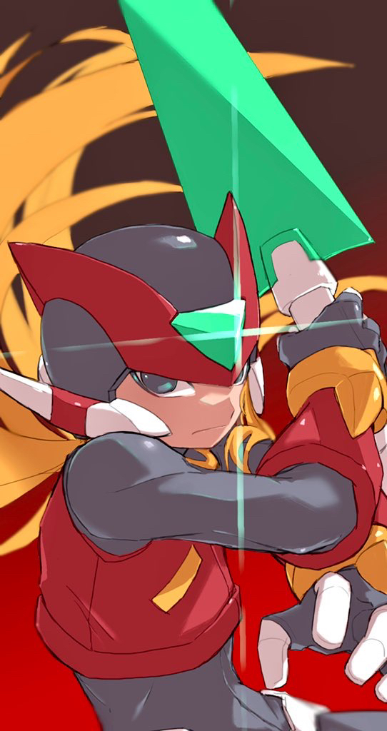 zero and zero(z) (mega man and 1 more) drawn by vani_(hisha_04)