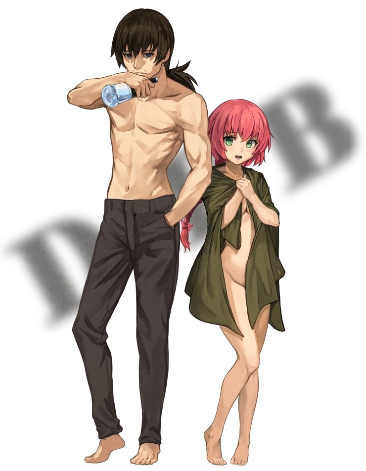 hei and suou pavlichenko (darker than black) drawn by rainmaker