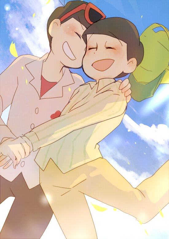 matsuno osomatsu and matsuno jyushimatsu (osomatsu and 1 more) drawn by hanada_hyou