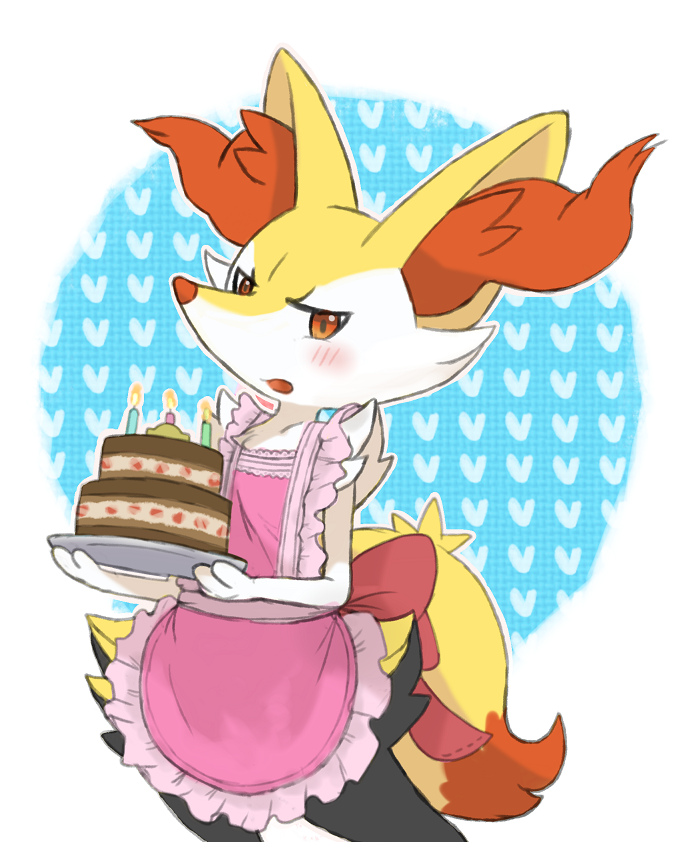 braixen (pokemon and 1 more) drawn by shida_shokubutsu