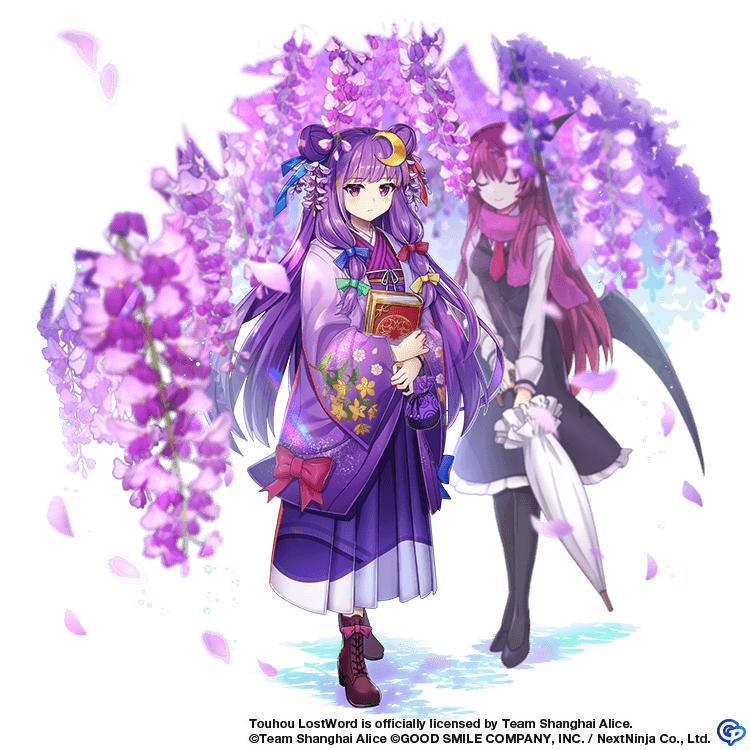 patchouli knowledge and koakuma (touhou and 1 more) drawn by rotte_(1109)