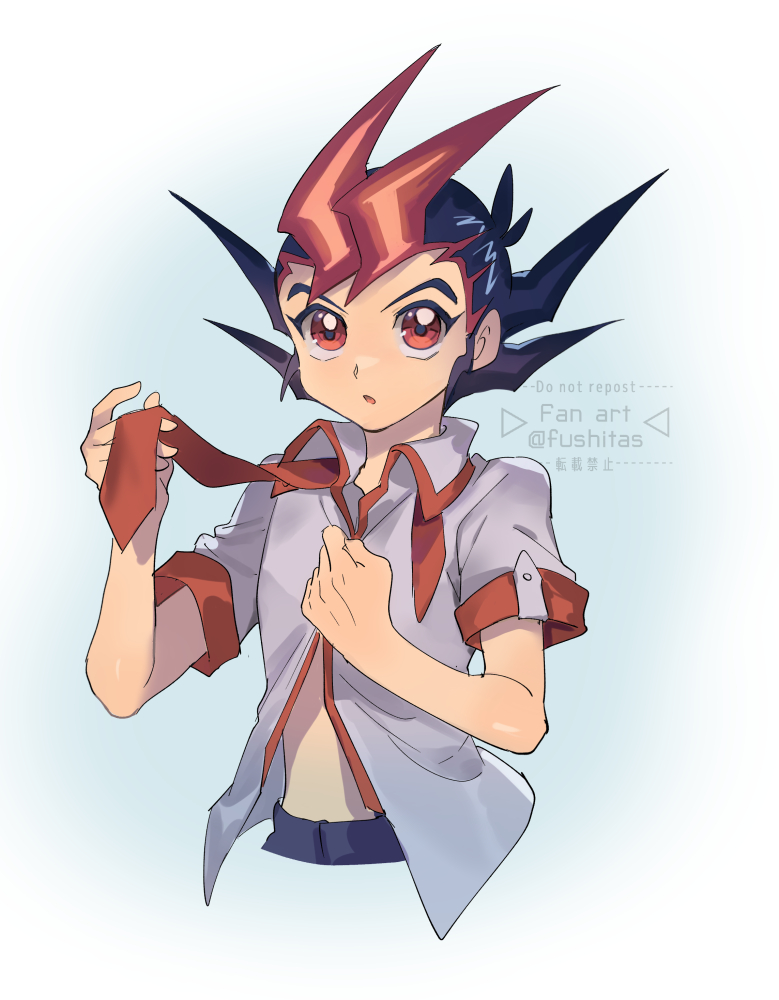 tsukumo yuma (yu-gi-oh! and 1 more) drawn by fushitasu