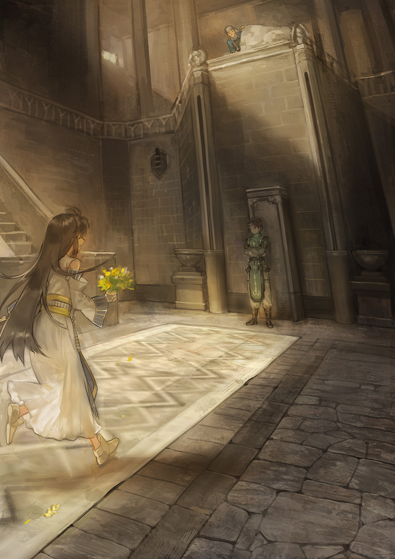viki, luc, and jude (gensou suikoden and 1 more) drawn by zhuzi