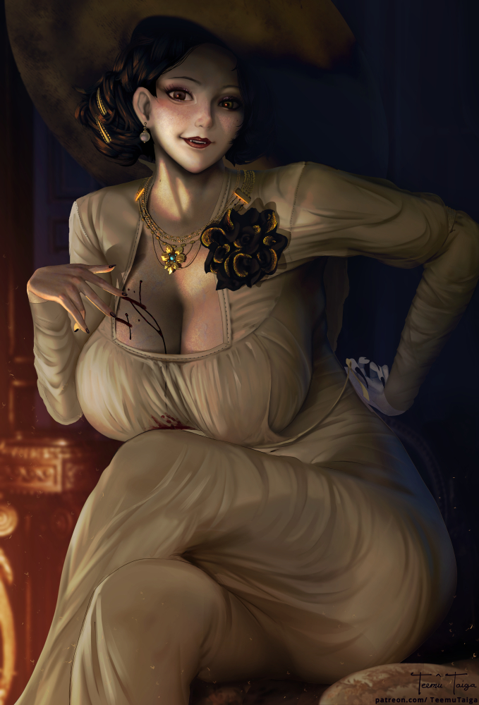 alcina dimitrescu (resident evil and 1 more) drawn by teemu_taiga