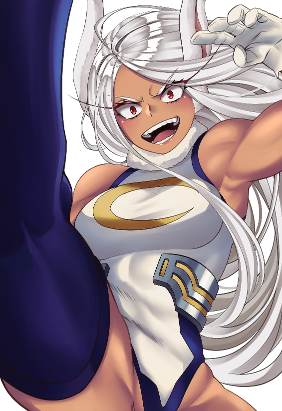 mirko (boku no hero academia) drawn by wanzi_(99wanzi99)