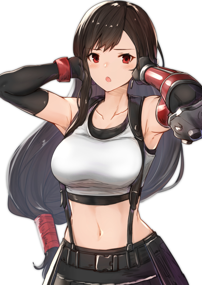 tifa lockhart (final fantasy and 2 more) drawn by yuuzuki_(re'ef)