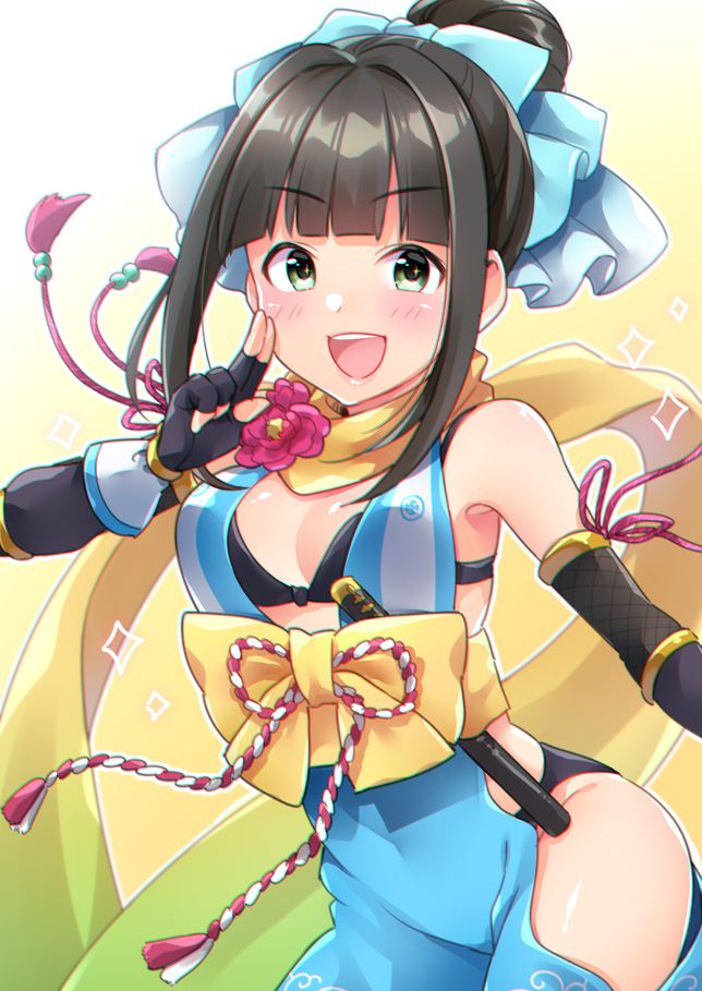 hamaguchi ayame (idolmaster and 2 more) drawn by trente