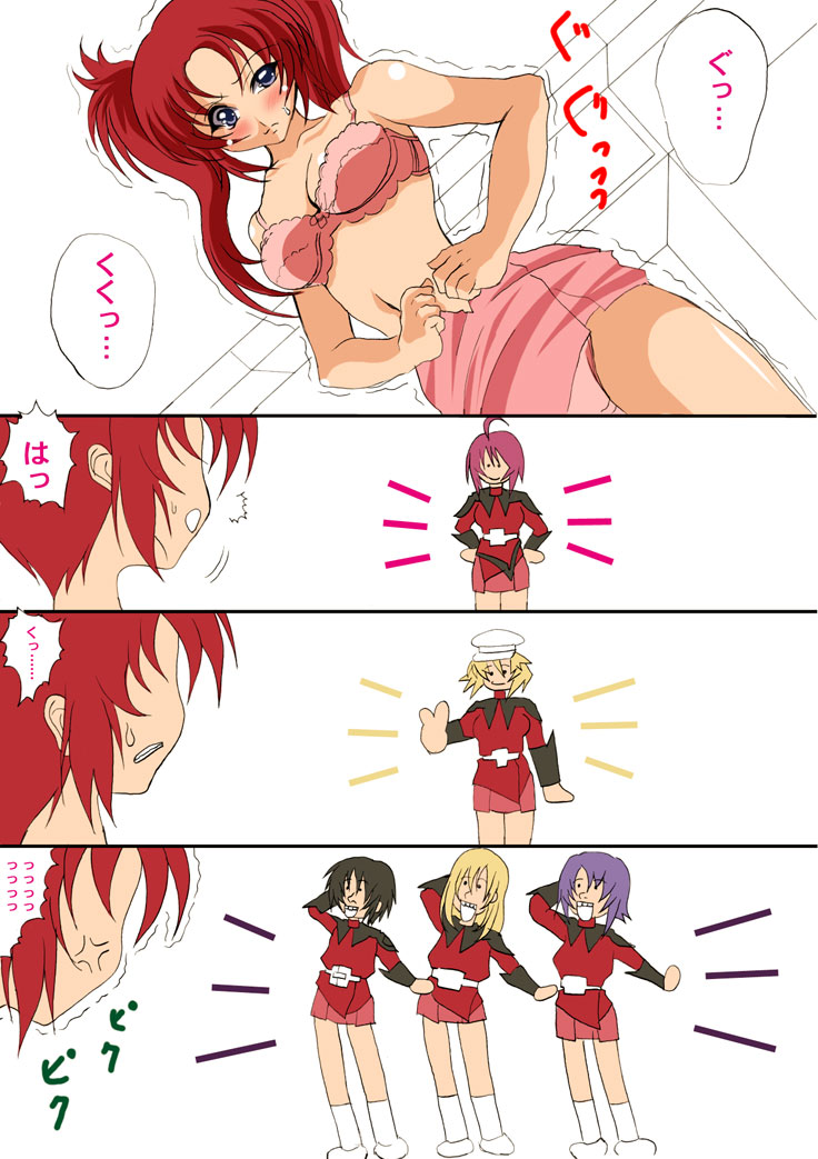lunamaria hawke and meyrin hawke (gundam and 2 more)
