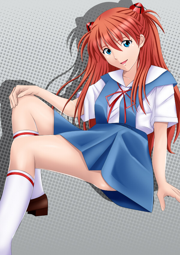 souryuu asuka langley (neon genesis evangelion) drawn by kishida-shiki