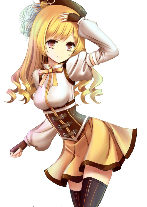 tomoe mami (mahou shoujo madoka magica) drawn by kouyafu