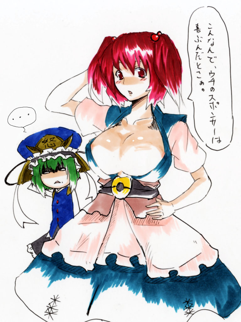 shiki eiki and onozuka komachi (touhou) drawn by reon_(saikyou)