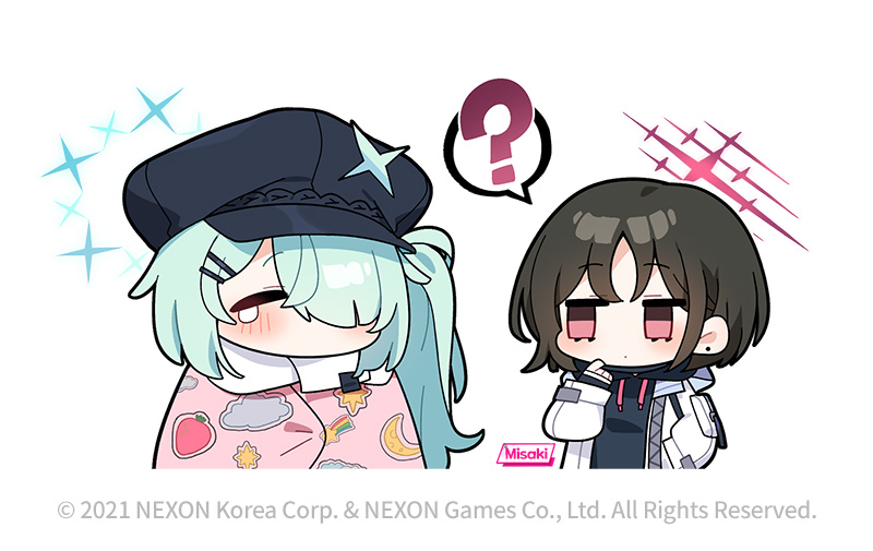 hiyori and misaki (blue archive) drawn by donmin_h