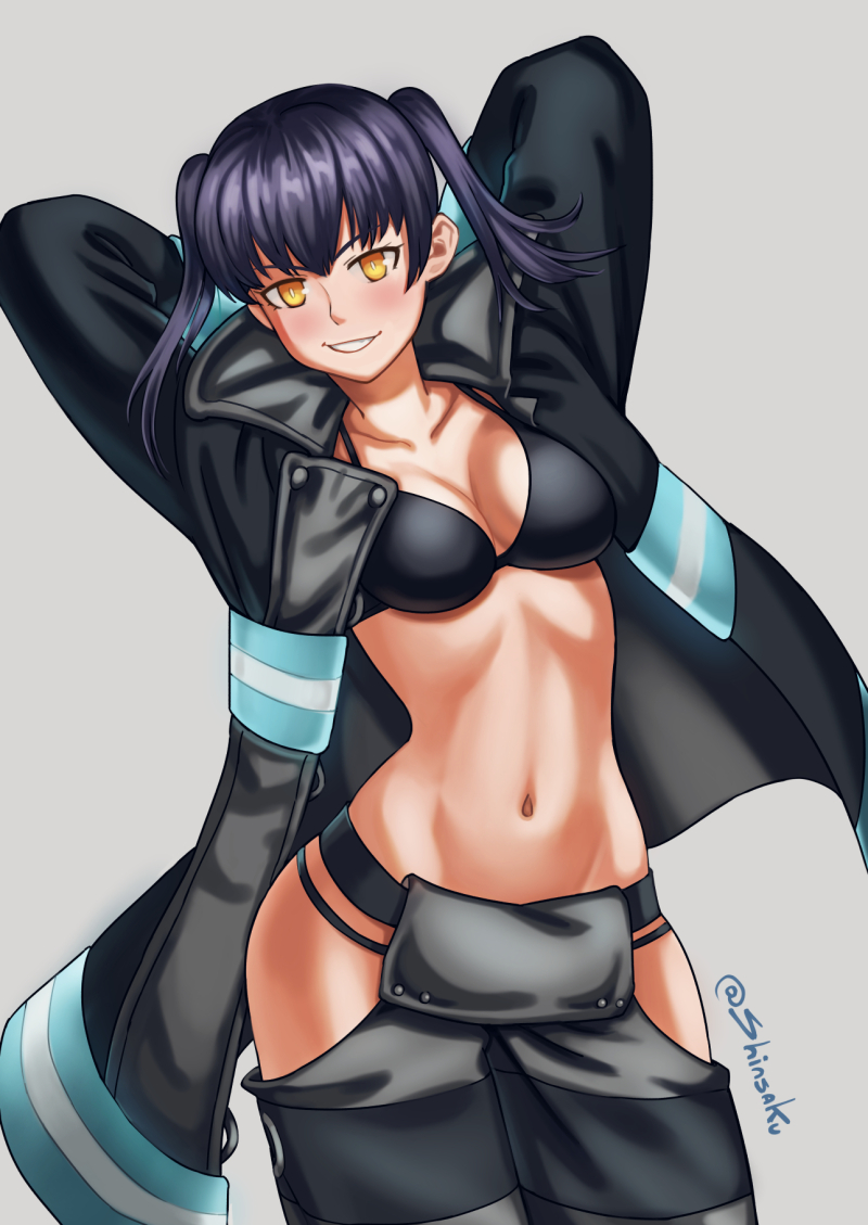 tamaki kotatsu (en'en no shouboutai) drawn by shinsaku_(stan-art)