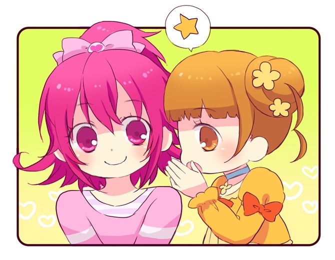 aida mana and yotsuba alice (precure and 1 more) drawn by mofuko