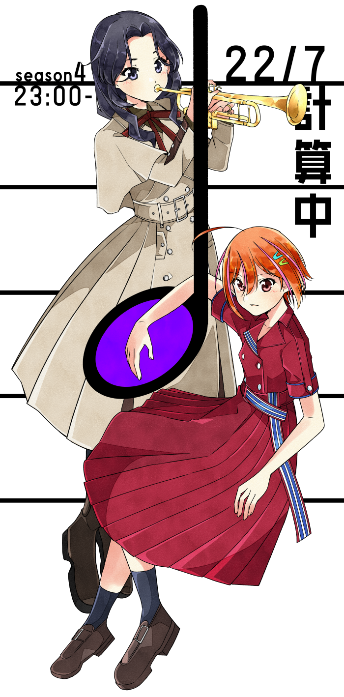 orihara sumika and himuro mizuki (22/7) drawn by trefle_r