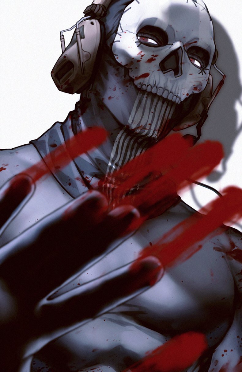 ghost (call of duty and 1 more) drawn by zhyphenth