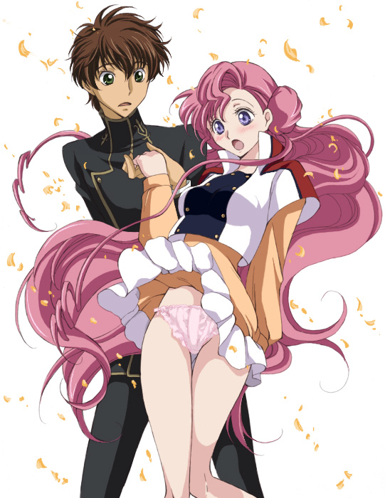 kururugi suzaku and euphemia li britannia (code geass) drawn by akina_tsukako