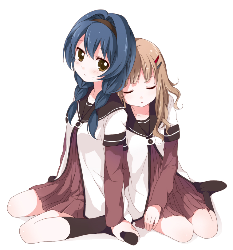 oomuro sakurako and furutani himawari (yuruyuri) drawn by namori