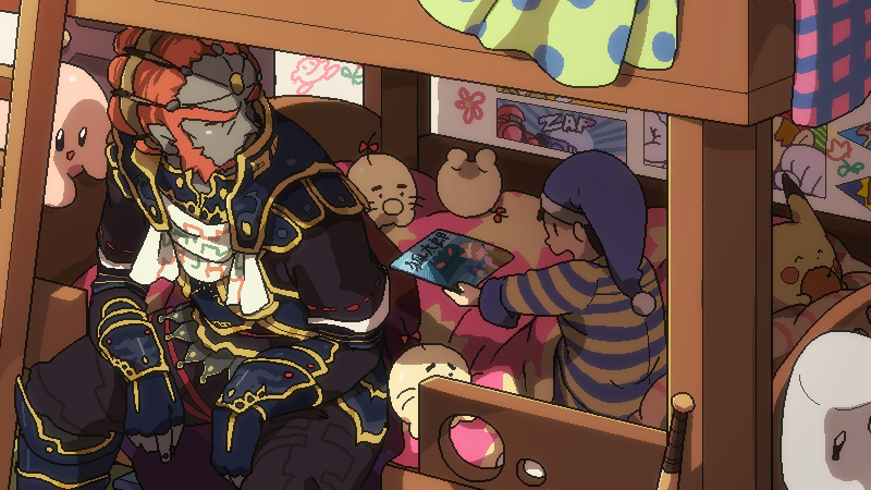 pikachu, kirby, samus aran, mario, ganondorf, and 4 more (pokemon and 9 more) drawn by gabu_kichi