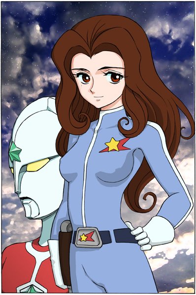 ultraman joneus and hoshikawa mutsumi (ultra series and 1 more) drawn by shijou_yukimasa