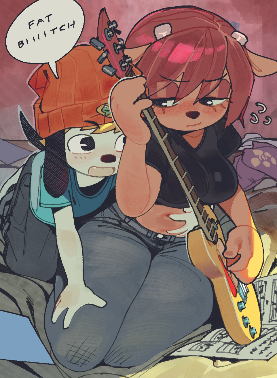 ArtStation - Jammin with PaRappa and Lammy!