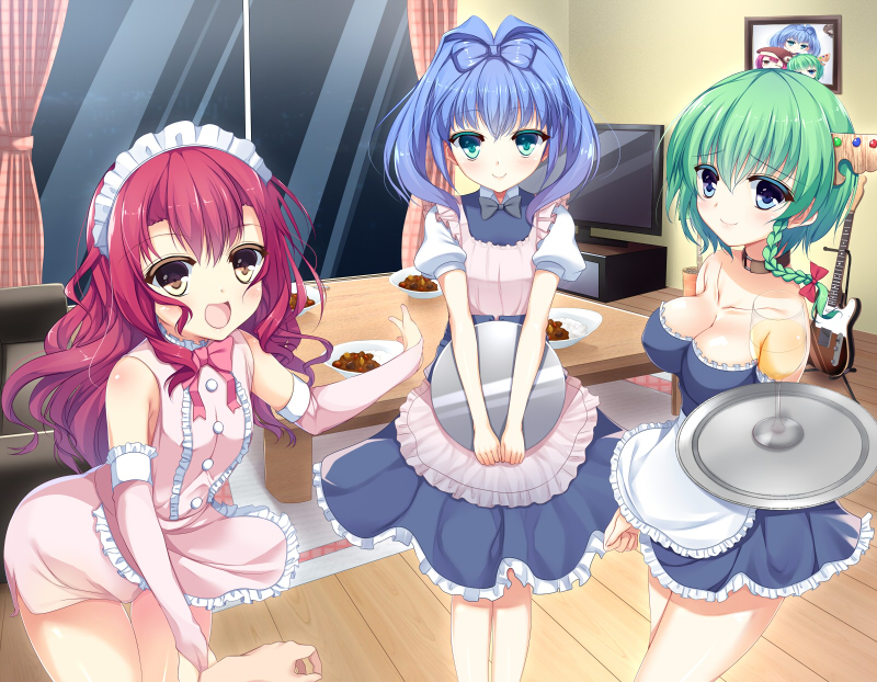 kurimu, atori eri, and sakurai hirari (original) drawn by yappen