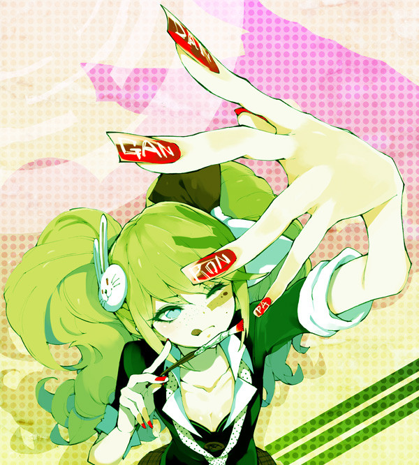 enoshima junko and ikusaba mukuro (danganronpa and 1 more) drawn by enouchi_ai