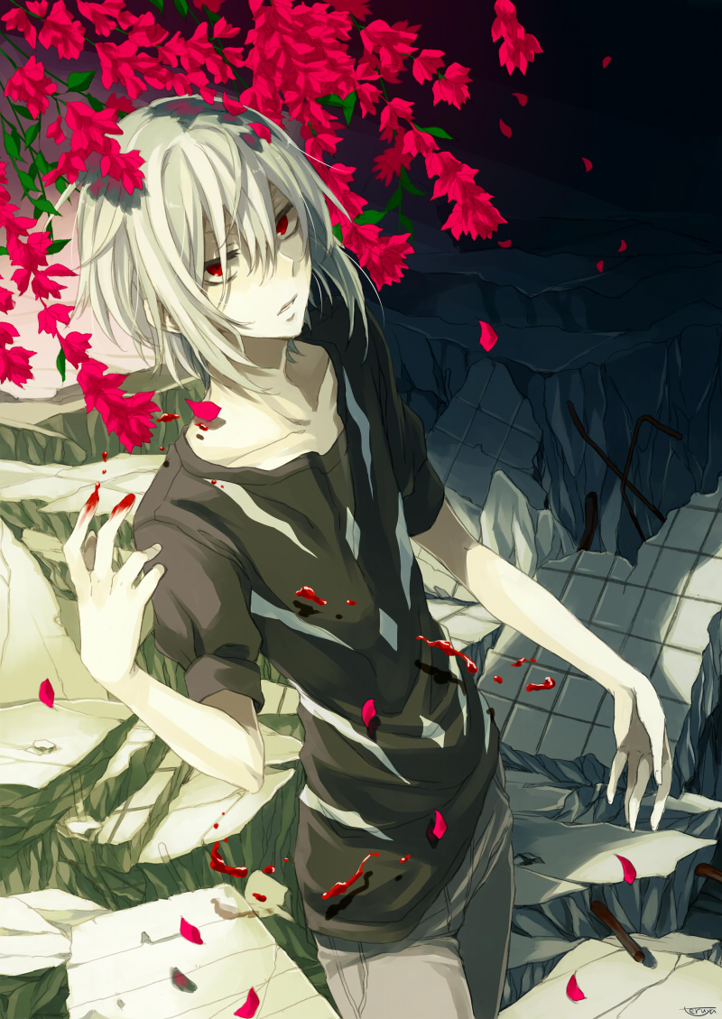 accelerator (toaru majutsu no index and 1 more) drawn by teruya_(6w6y)