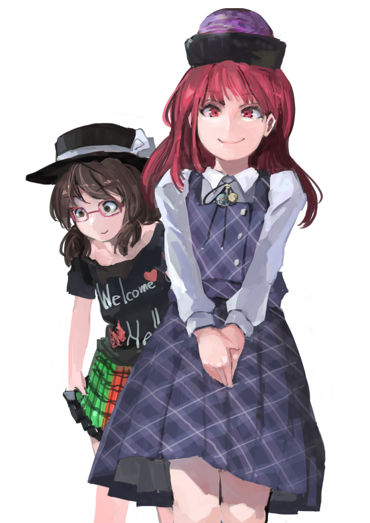 hecatia lapislazuli and usami sumireko (touhou) drawn by ichiba_youichi