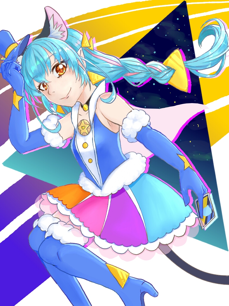 yuni and cure cosmo (precure and 1 more) drawn by hinatsu_detarame