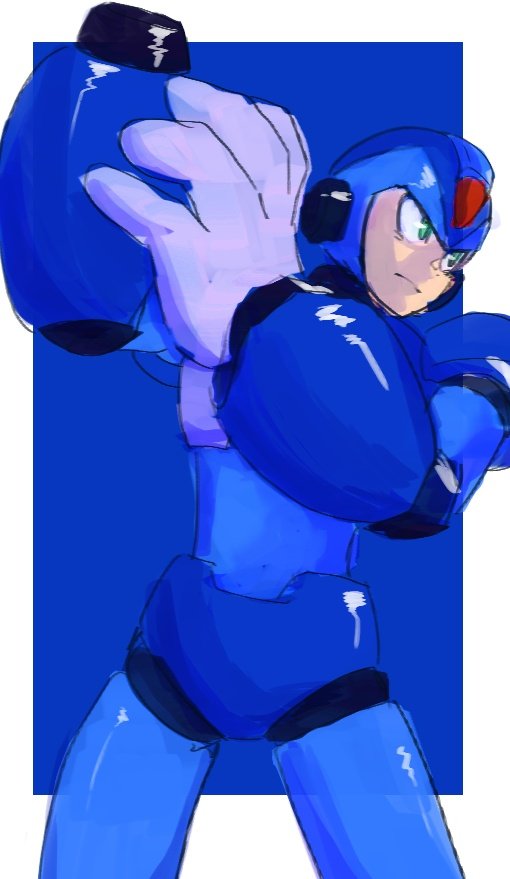 x (mega man and 1 more) drawn by lemon_inu