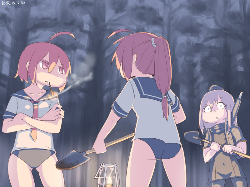 i-58, u-511, and i-168 (kantai collection) drawn by silver_bell