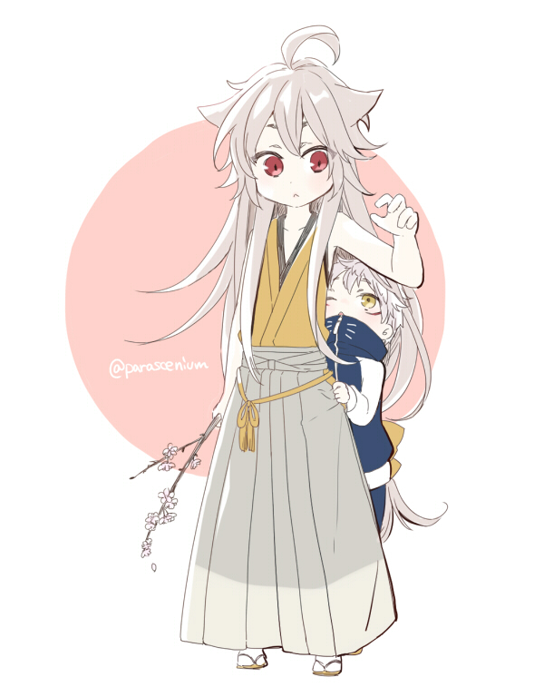 kogitsunemaru and nakigitsune (touken ranbu) drawn by chimi_(parascenium)