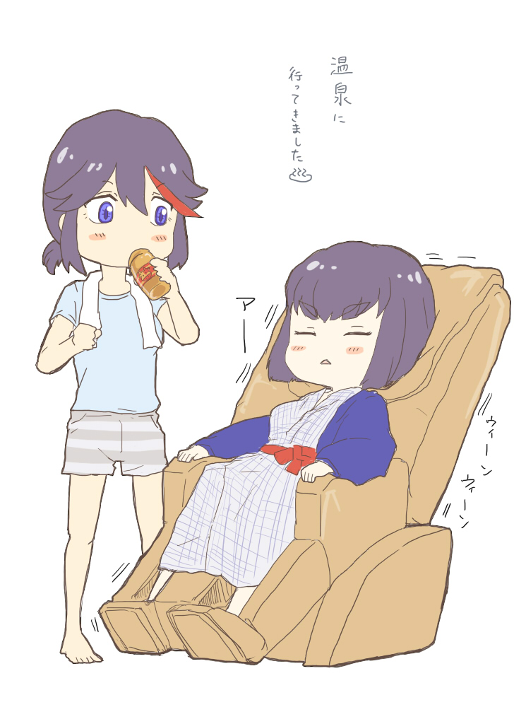matoi ryuuko and kiryuuin satsuki (kill la kill) drawn by uri_(uryu002)