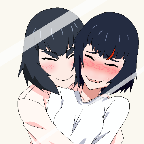 matoi ryuuko and kiryuuin satsuki (kill la kill) drawn by gyess963