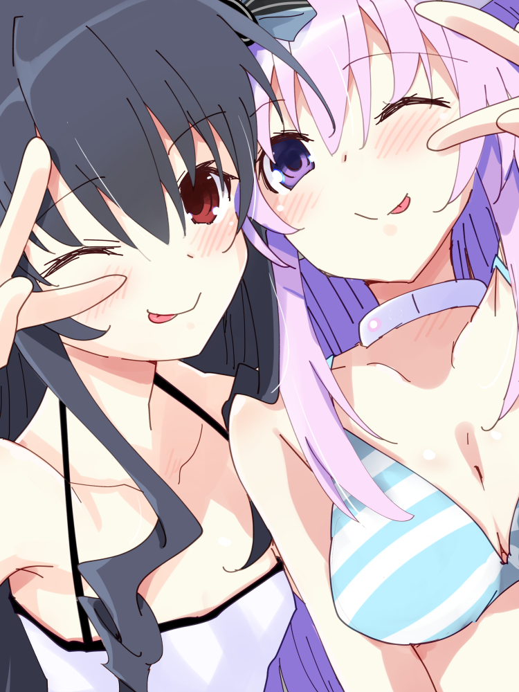 nepgear and uni (neptune) drawn by iwashi_dorobou_-r-